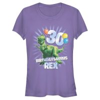 Disney - Toy Story - Rex Ballon 30 - Birthday - Femme T-shirt - Pourpre - Devant