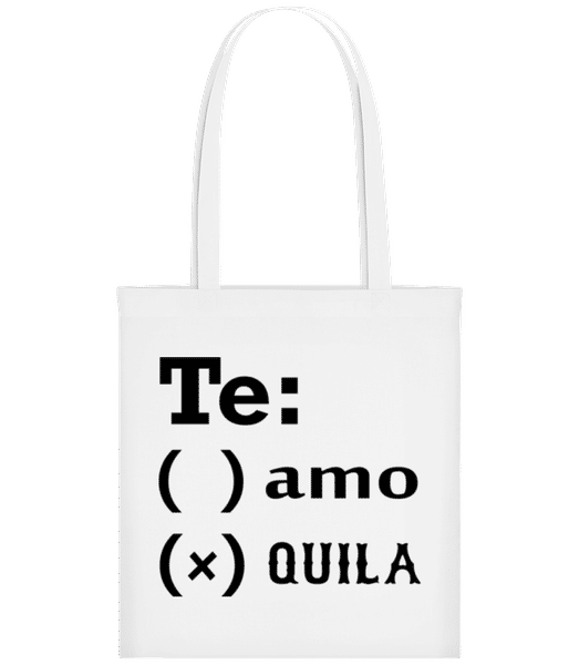 Aperçu: Te Amo Tequila - Tote Bag - Blanc - Devant