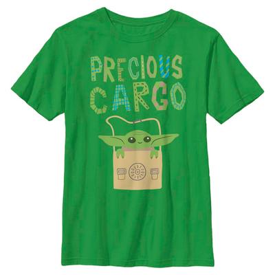 Star Wars - The Mandalorian - The Child Precious Cargo - Kids T-Shirt - Kelly green - Front