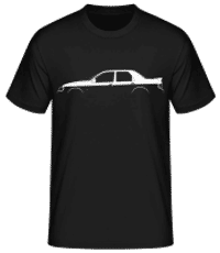 'Ford Sierra Sapphire RS C.' Silhouette - Men's Basic T-Shirt - Black - Front