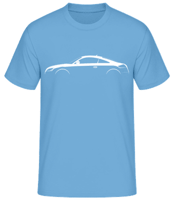 'Audi TT 2006' Silhouette - Pánské basic tričko - Světle modrá - Napřed