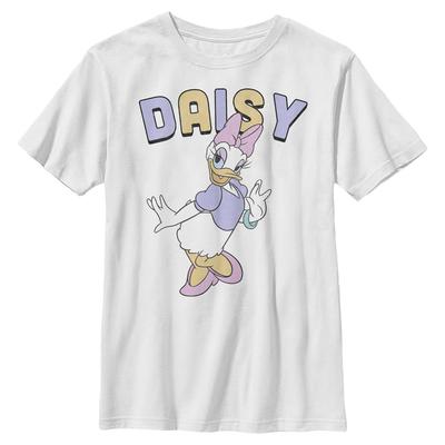 Disney - Mickey Mouse - Daisy Duck - Enfant T-shirt - Blanc - Devant