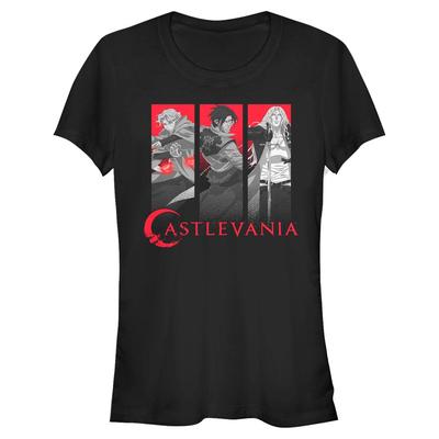 Netflix - Castlevania - Skupina Trio Box Up - Mujeres Camiseta - Negro - delante