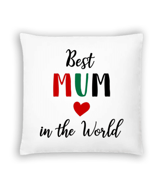 Aperçu: Best Mum In The World - Coussin - Blanc - Devant