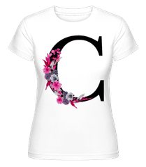 Fleurs Initiale C ·  T-shirt Shirtinator femme