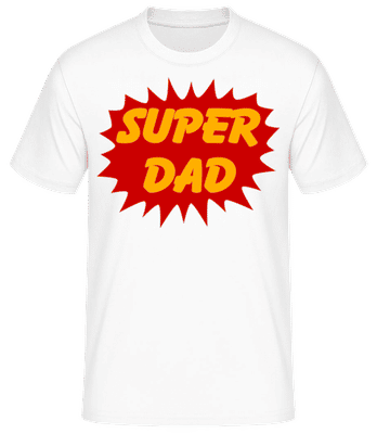Super Dad Red - T-shirt standard Homme - Blanc - Devant