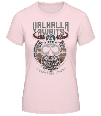 Scandinavian Vikings - Women's Basic T-Shirt - Pink - Front