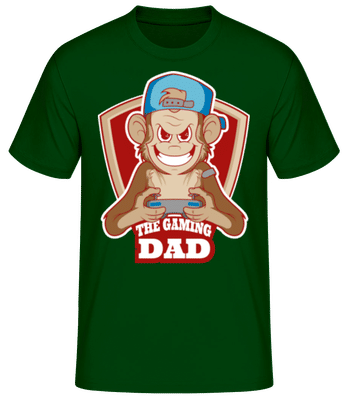 The Gaming Dad - Männer Basic T-Shirt - Flaschengrün - Vorne
