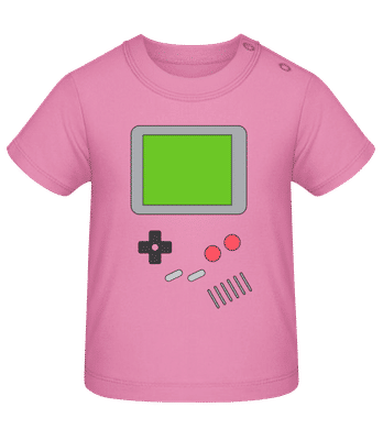 Déguisement Gameboy - T-shirt Bio Bébé - Rose - Devant