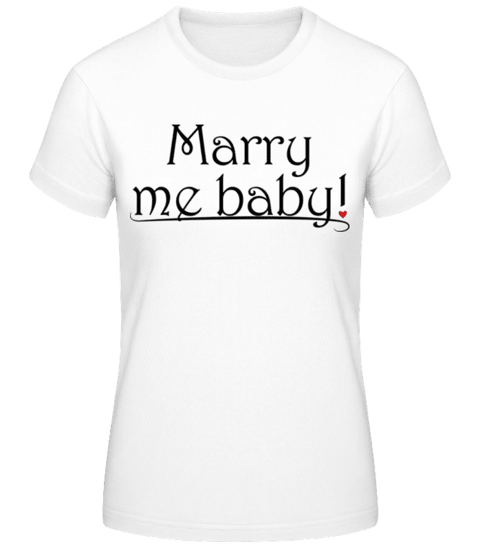 Náhľad: Vezmi si ma baby! - Dámske basic tričko - Biela - Predné