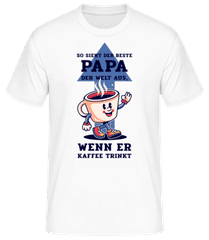 Bester Papa Der Welt Kaffee · Männer Basic T-Shirt