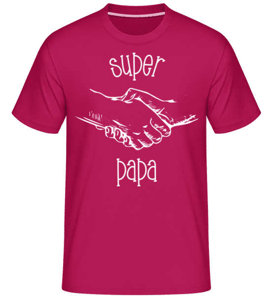 Preview: Super Papa 02 -  Shirtinator Men's T-Shirt - Magenta - Front