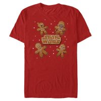Star Wars - Skupina Gingerbread Crew - Navidad - Hombres Camiseta - Rojo - delante