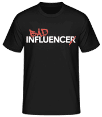 Bad Influence - Men's Basic T-Shirt - Black - Front