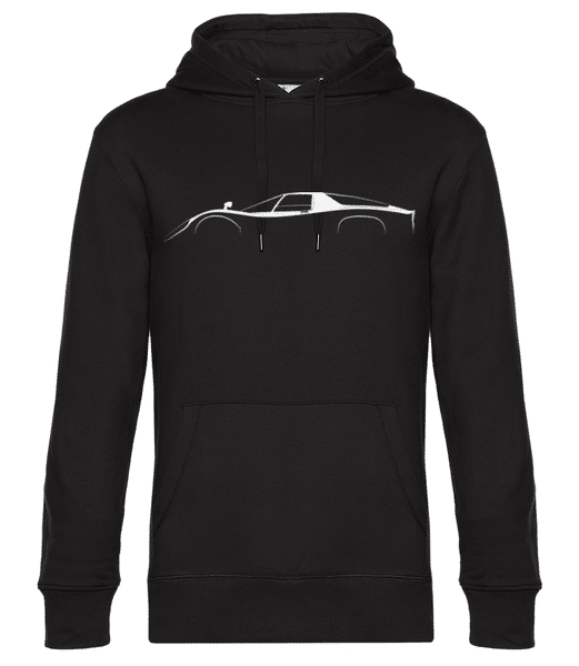 Aperçu: 'McLaren M6 GT' Silhouette - Sweat à capuche premium Unisexe - Noir - Devant