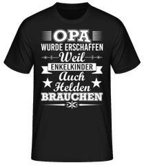 Opa Der Held Der Enkelkinder · Männer Basic T-Shirt