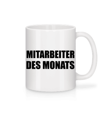 Mitarbeiter Des Monats - Tasse - Weiß - Vorne