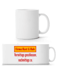 Firma Rast & Ruh - Panoramatasse - Weiß - Vorne