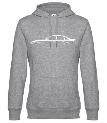 'Audi A4 (B8)' Silhouette - Sweat à capuche standard homme - Gris chiné - Devant
