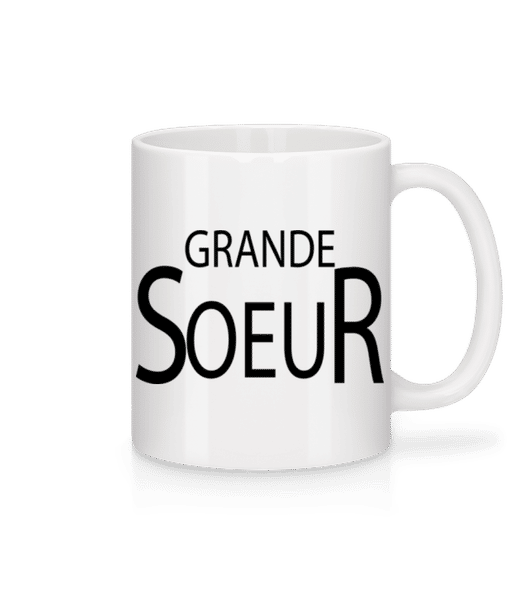 Aperçu: Grande Sœur - Mug en céramique blanc - Blanc - Devant