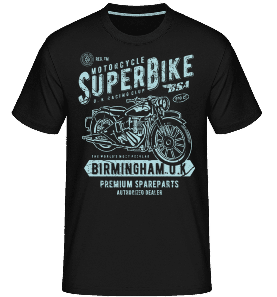 Aperçu: Super Bike -  T-Shirt Shirtinator homme - Noir - Devant