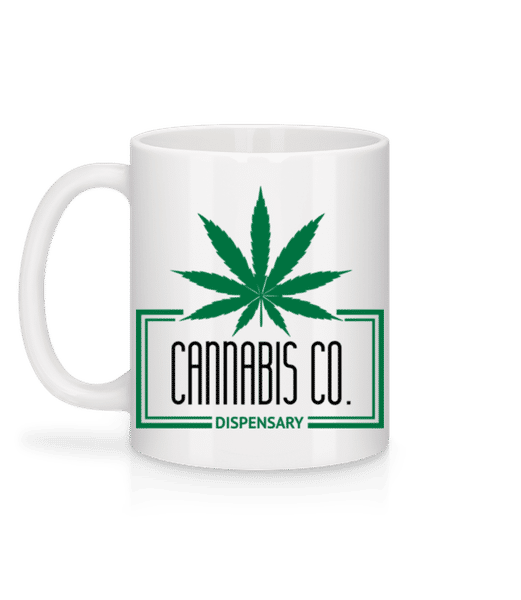 Aperçu: Cannabis Co. Icon - Mug en céramique blanc - Blanc - Derrière