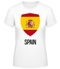 Spain - Frauen Basic T-Shirt - Weiß - Vorne