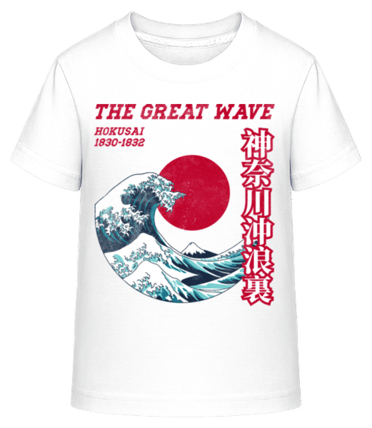 Aperçu: Kanagawa - T-shirt shirtinator Enfant - Blanc - Devant