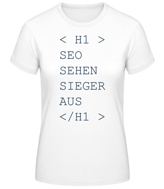 Vorschau: Seo Sehen Sieger Aus - Frauen T-Shirt B&C - Weiß - Vorne