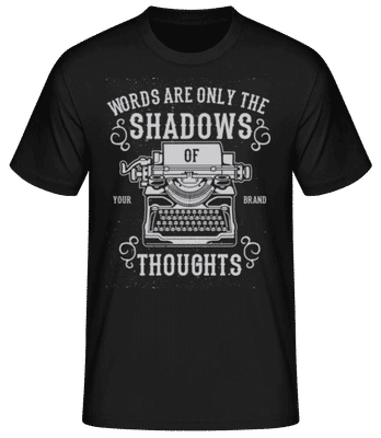 Shadows Of Thoughts - Camiseta básica para hombre - Negro - delante