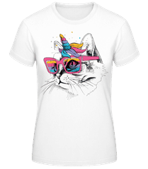Unicorn Party Cat · Women's Basic T-Shirt