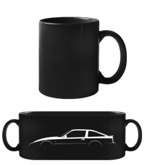 'Nissan 300ZX (Z31)' Silhouette · Schwarze Tasse