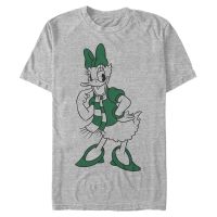 Disney Classics - Mickey Mouse - Daisy Duck Pine Green Daisy - Christmas - Men's T-Shirt - Heather grey - Front