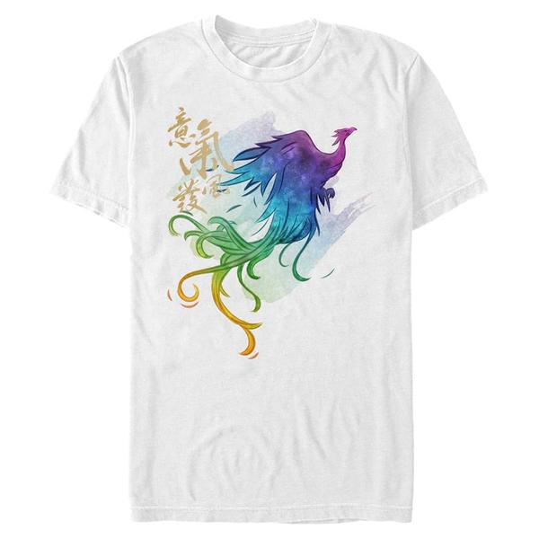 Aperçu: Disney - Mulan - Phoenix Watercolor - Homme T-shirt - Blanc - Devant