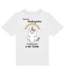 Bye Bye Kindergarten Einhorn · Kinder T-Shirt B&C