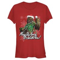 Star Wars - Chewbacca Wookiee Force - Weihnachten - Frauen T-Shirt - Rot - Vorne