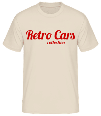Retro Cars Collection - T-shirt homme B&C - Crème - Devant