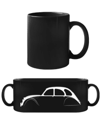 'Citroen 2CV' Silhouette · Schwarze Tasse