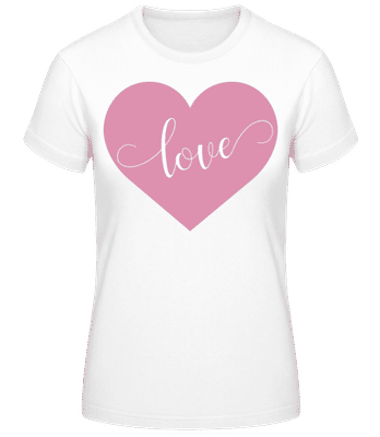 Love 4 - Frauen Basic T-Shirt - Weiß - Vorne