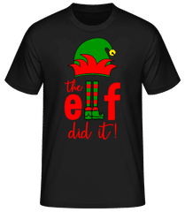 The Elf Did It · Men's Basic T-Shirt