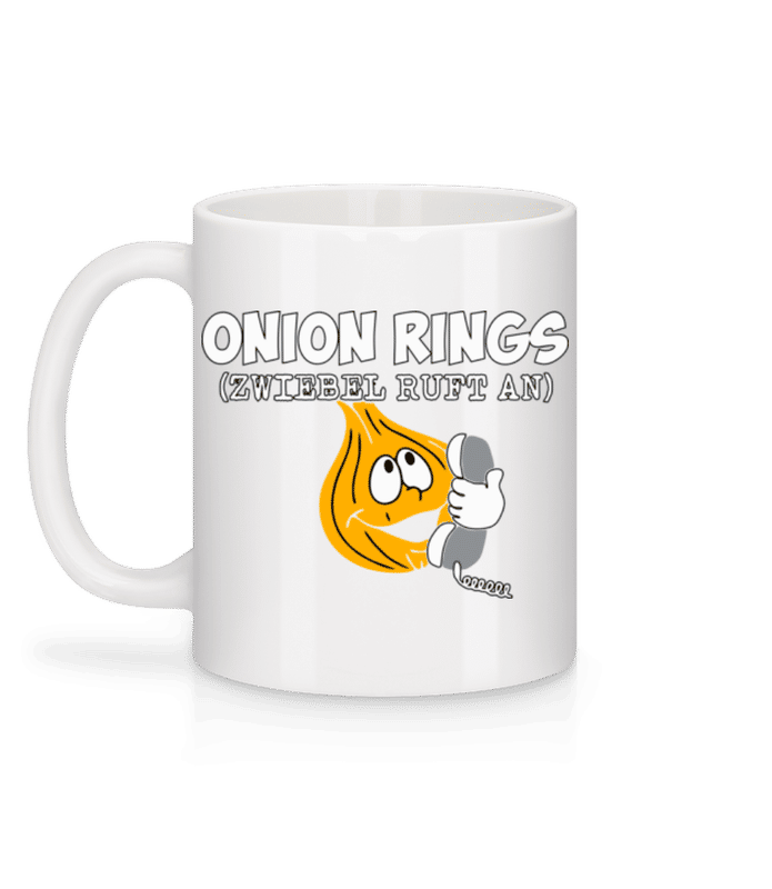 Vorschau: Onion Rings - Tasse - Weiß - Hinten