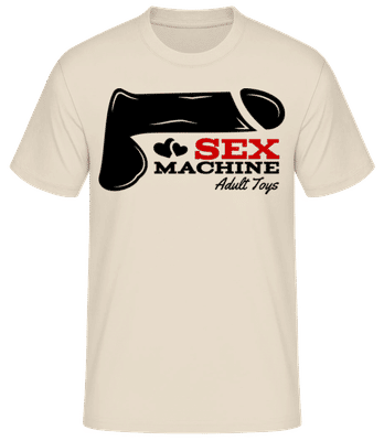 Sex Machine Icon - Männer Basic T-Shirt - Creme - Vorne