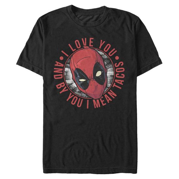 Aperçu: Marvel - Deadpool - Deadpool Break Walls - Valentine's Day - Homme T-shirt - Noir - Devant