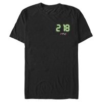 Netflix - Squid Game - Logo Two Eighteen - Men's T-Shirt - Black - Front