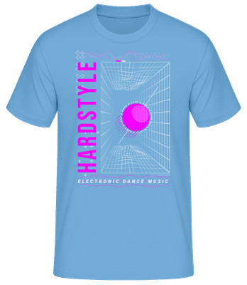Hardstyle Dance Music - T-shirt standard Homme - Bleu clair - Devant