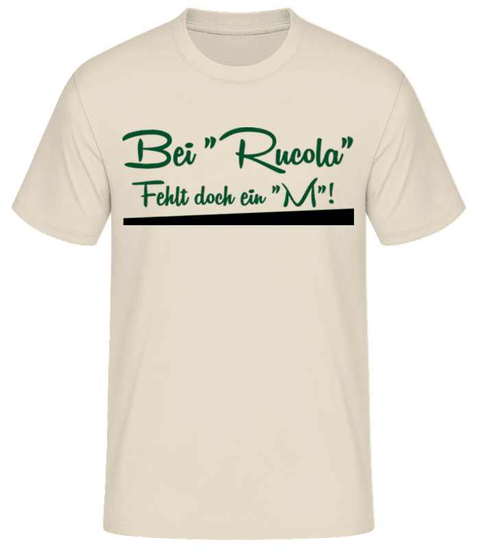 Vorschau: Rumcola - Männer Basic T-Shirt - Creme - Vorne