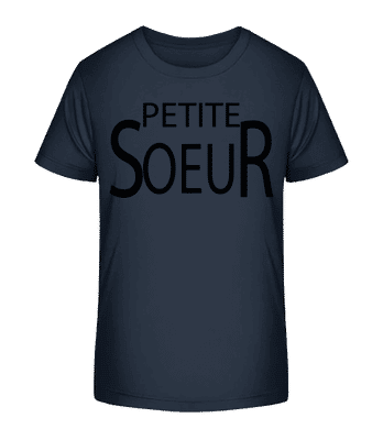 Petite  Sœur - T-shirt bio Enfant Stanley Stella 2.0 - Bleu marine - Devant