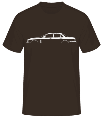 'Jaguar XJ Portfolio (X358)' Silhouette - T-shirt standard Homme - Marron - Devant