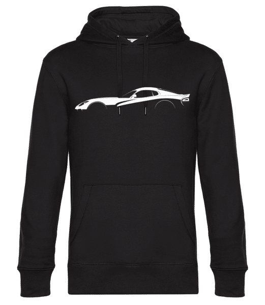 Aperçu: 'Dodge Viper VX I' Silhouette - Sweat à capuche premium Unisexe - Noir - Devant
