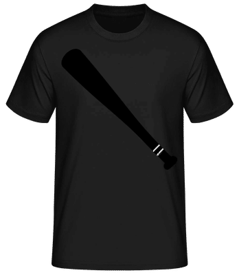 Baseballschläger - Männer Basic T-Shirt - Schwarz - Vorne